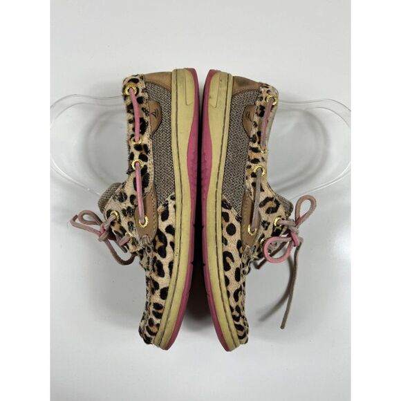 Sperry Top-Sider Bluefish Leopard Print Pony Hair Boat Shoes Women's Size 6M - Picture 7 of 10